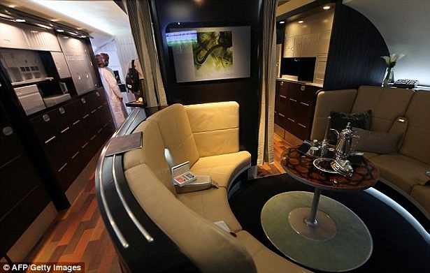 Staff training onboard Etihad Airways Airbus A380 suite.jpg