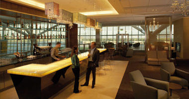 BA Lounge at Heathrow Airport
