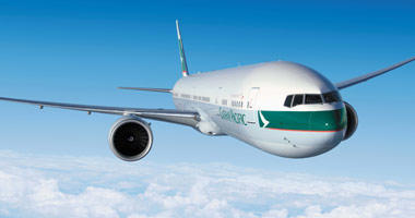 Cathay Pacific in the sky