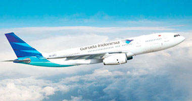 Garuda Indonesia in the sky
