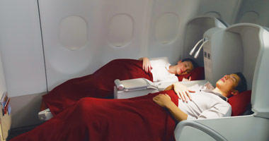 Garuda Indonesia flat beds
