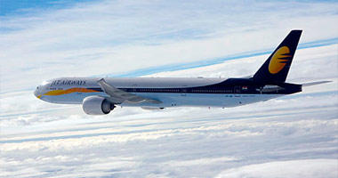 Jet Airways India in the sky