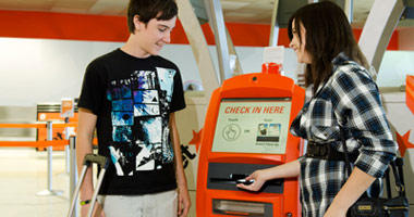 Electronic kiosks make check-in easy