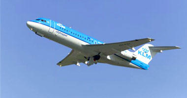 KLM Airlines in the sky