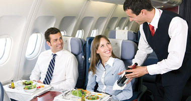 In-flight meal service