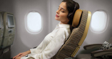 Etihad Airways Economy Class seating.