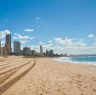 A view of Durban's coastline, which can be visited via a cheap flight with Flight Centre.