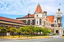 The railway station