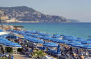 Umbrellas line the French Riviera, Nice, France | by Flight Centre's Tiffany Apatu