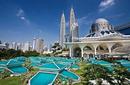 Asy Syajirin Mosque with the Petronas Towers in the background