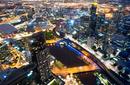 Aerial view of Melbourne