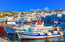 Colourful fishing boats