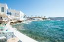 Restaurants along the coastline
