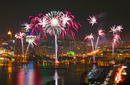 Fireworks over the river