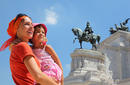 Posing with The National Monument to Victor Emmanuel II