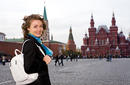 Posing in Red Square, Moscow