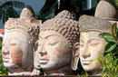Three Buddha Heads