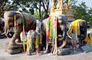 Decorated Elephant Statues