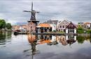 Windmill and Traditional Houses, Haarlem