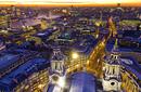 Cityscape at Night, London, England