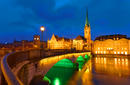 The historic heart at night